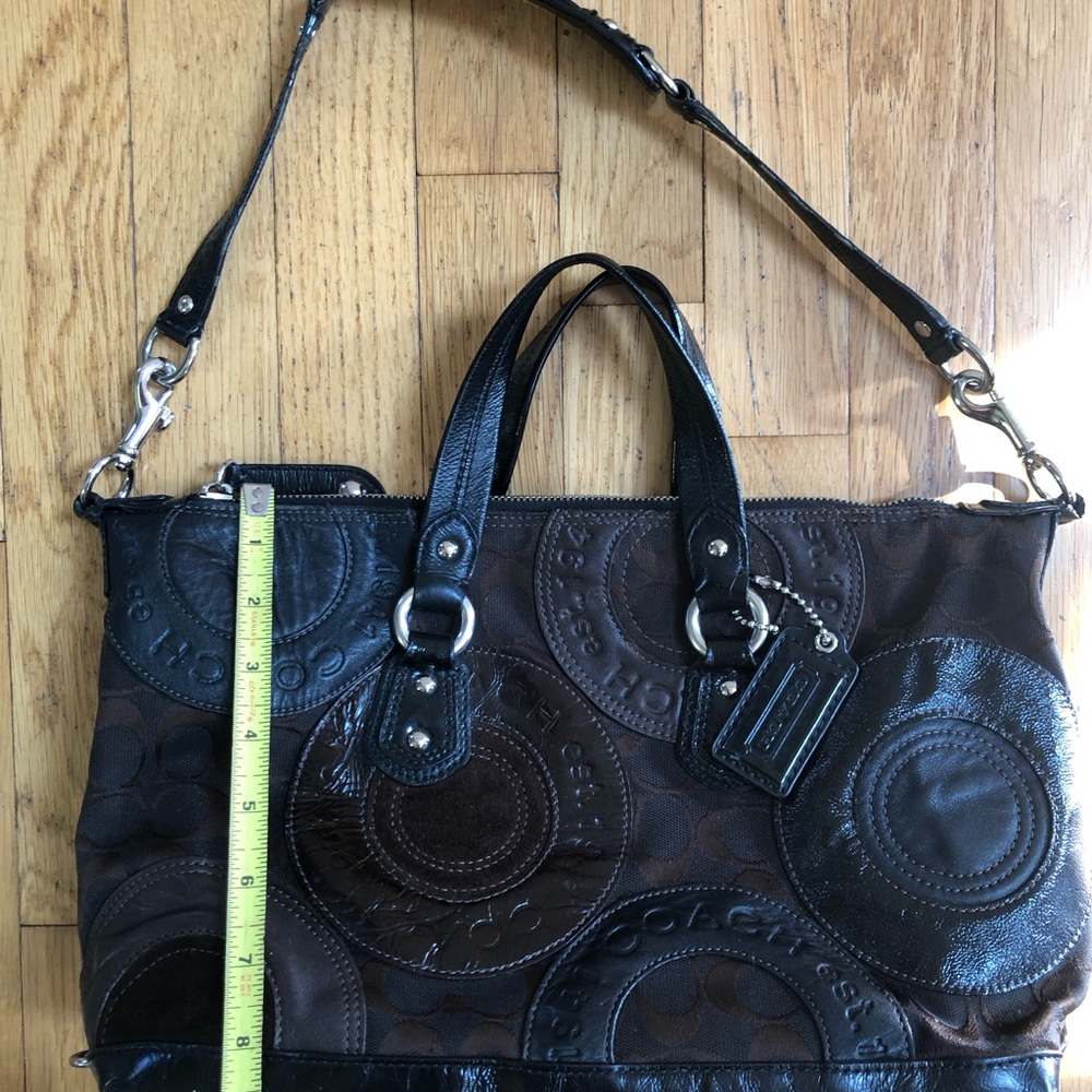 Coach Patchwork Ashley Leather Satchel Shoulder Bag - Picture 11 of 16